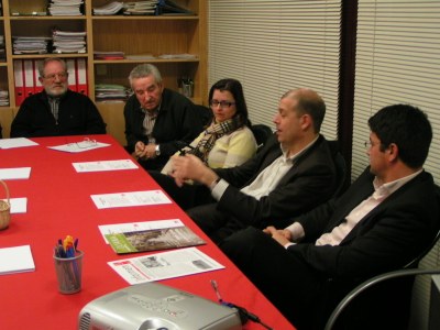 José Zaragoza, en una reunió a la Seu