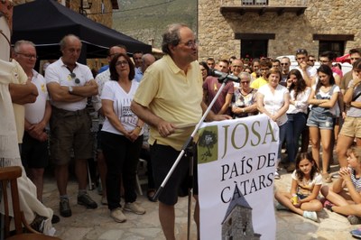 Quim Torra, a l'acte del 20è aniversari del Camí dels Bons Homes (Foto: ACN)