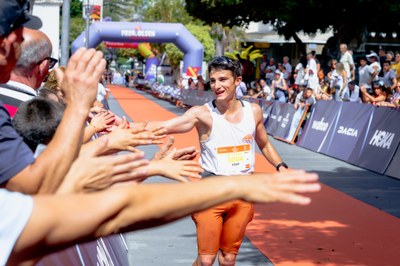 Josep Miret, guanyador de la cursa El Roque de la Transvulcania, a La Palma (Foto: @Transvulcania)