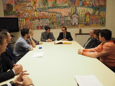 Reunió amb Josep Rull a l'Ajuntament de la Seu