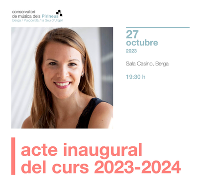 Inauguració del curs 2023-2024 del Conservatori de Música dels Pirineus