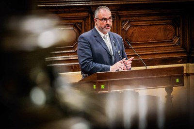 Jordi Fàbrega, al Parlament de Catalunya (Foto: Junts)