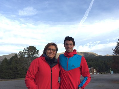 Kilian Jornet, amb María Escario a Cap del Rec