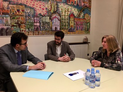 Reunió de Lluís Salvadó a l'Ajuntament de la Seu d'Urgell