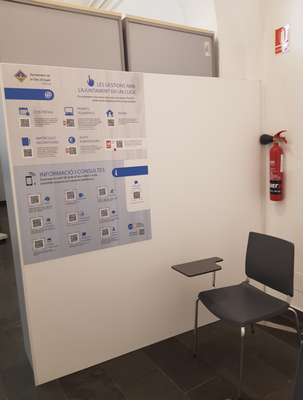 Codis QR i sala d'espera, novetats a l'OAC de l'Ajuntament de la Seu d'Urgell