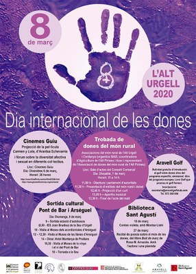 L’Alt Urgell commemorarà el Dia Internacional de les Dones amb diversos actes lúdics i culturals
