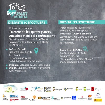 Actes del Dia Mundial de la Salut Mental a la Seu