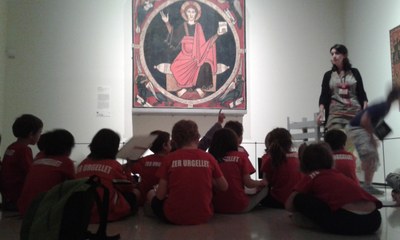Visita de l'Escola Arnau Mir al Baldaquí de Tost