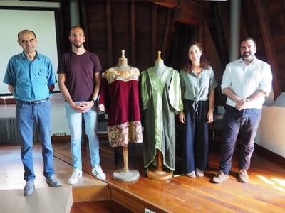 Roda de premsa sobre l'espectacle medieval 'Cercamón', amb Isidre Domenjó, Jonathan Jiménez, Irina Robles i Isidre Domenjó