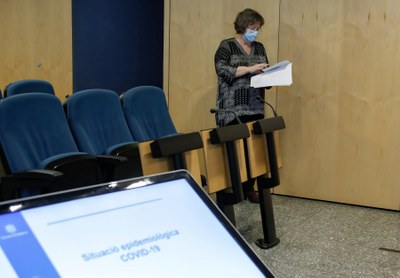 Presentació de les dades de la COVID-19 (Foto: Govern d'Andorra)