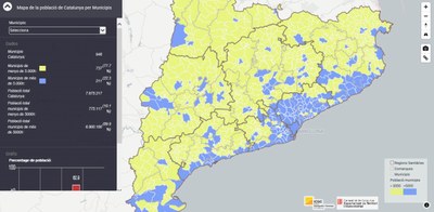 Mapa-visor per saber les fases de desescalada per municipis (ICGC)
