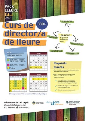 Curs de director/a de lleure a l'OJAU