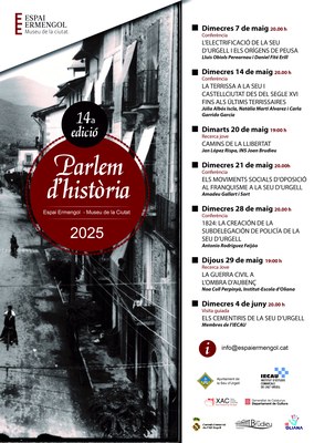 Cartell del cicle "Parlem d'Història"