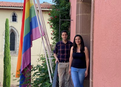 Bandera LGTBIQ+ a l'Ajuntament de la Seu d'Urgell