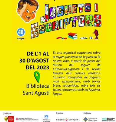 Exposició 'Joguets i escriptors' a la Biblioteca Sant Agustí