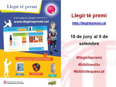 Concurs 'Llegir té premi'