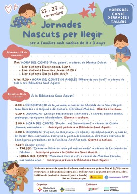 Programa de les jornades 'Nascuts per llegir' a la Seu d'Urgell