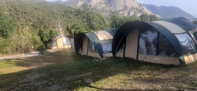 Instal·lacions del Càmping d'Organyà (Foto: arxiu)