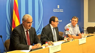 Juli Gendrau, Jordi Jané i Albert Vilanova (Departament d'Interior)