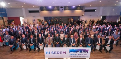 Acte de suport a la candidatura Pirineus-Barcelona 2030 (Foto: Sport Cultura Barcelona)