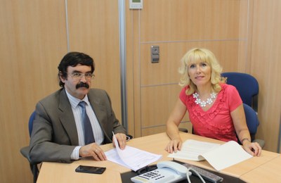 Raimundo Lafuente amb Inma Manso