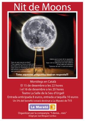 Cartell Representació teatral La Marató