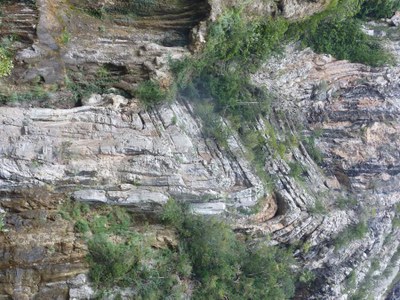 Formació geològica a la Conca de Tremp