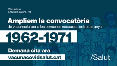 Ampliació de la convocatòria de vacunació