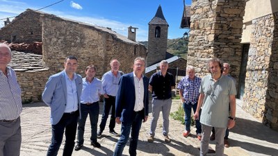 Visita del president de la Diputació al municipi a Bescaran (Foto: Diputació de Lleida)