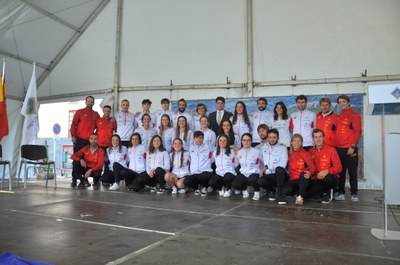 L'equip espanyol d'eslàlom a les Finals de la Copa del Món 2022 de Canoa Eslàlom i Caiac Extrem (Foto: Norbert Aguilera)