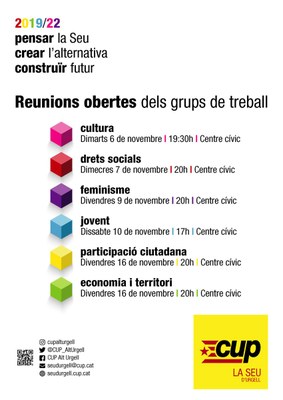 Reunions obertes de la CUP de la Seu