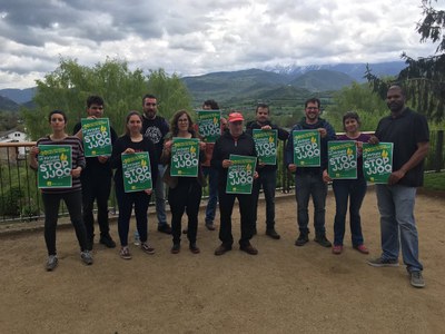 Presentació de la campanya de la CUP 'Stop JJOO'