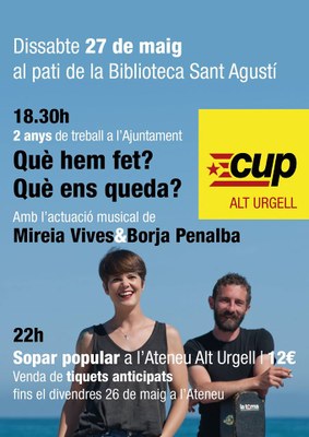 Acte polític de la CUP de la Seu