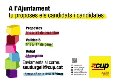 Procés per configurar la llista de la CUP a les eleccions municipals de la Seu