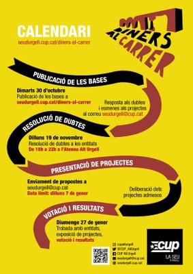 Cartell de la campanya 'Diners al carrer'