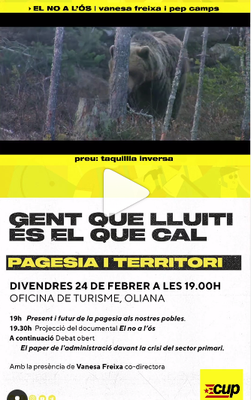 Acte de la CUP a Oliana