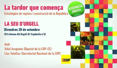Assemblea oberta de la CUP a la Seu