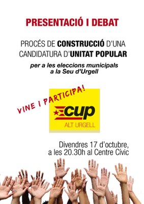 CUP - Presentació candidatura 2015
