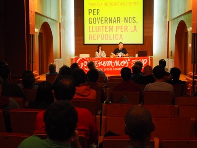 Reunió de la CUP a la Seu