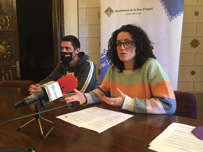 Roda de premsa del grup municipal de la CUP de la Seu