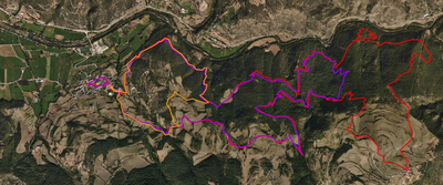 Mapa del recorregut de la cursa La Foranca