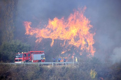 Extinció d'un incendi forestal a Soriguera (Foto: Bombers Generalitat / arxiu)
