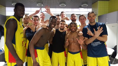 El MoraBanc Andorra celebra el seu sisè triomf consecutiu a la lliga (BC Andorra)