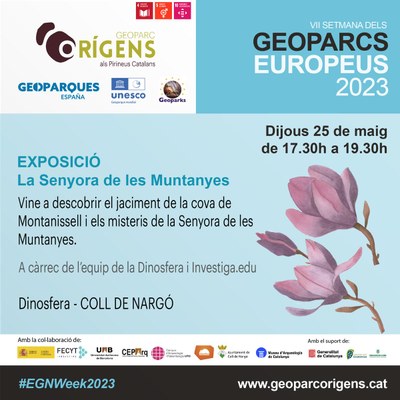 Exposició a la Dinosfera sobre la Senyora de les Muntanyes