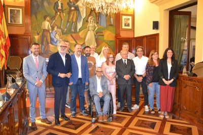 Els diputats que no repetiran a la Diputació de Lleida, entre els quals hi ha Antoni Navinés, de Junts (Foto: Diputació de Lleida)