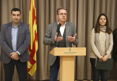 Joan Talarn parla del nou fons de la Diputació per a transferències als municipis (Foto: ACN)