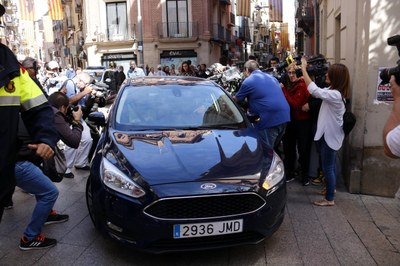 Registre judicial a la Diputació de Lleida, el 2 d'octubre passat (ACN/arxiu)