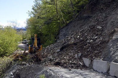 Despreniment a la carretera de Baiasca