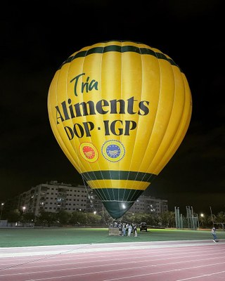 Globus que fa promoció de les DOP i IGP de Catalunya (Foto: Federació Catalana DOP IGP)