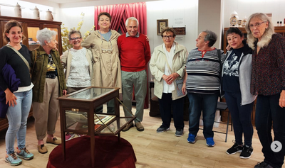 Una de les visites guiades al Museu de l'Homeopatia, aquesta setmana passada (Foto: Farmàcia Purgimon)